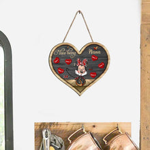 Load image into Gallery viewer, Personalized Heart-Shaped Grandma Wood Sign for Mother's Day