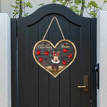 Load image into Gallery viewer, Personalized Heart-Shaped Grandma Wood Sign for Mother's Day