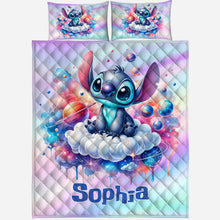 Load image into Gallery viewer, Personalized Galaxy Ohana Quilt Set Sweet Dreams Gift for Kids