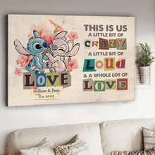 Load image into Gallery viewer, Personalized Canvas Poster for Couples with Names and Dates - Unique Home Decor Gift
