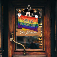 Load image into Gallery viewer, Personalized LGBT Support Wood Sign Custom Family Name Gift