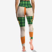 Load image into Gallery viewer, Personalized Shamrock Patchwork Hoodie & Leggings Gift Set for St. Patrick's Day