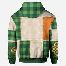 Load image into Gallery viewer, Personalized Shamrock Patchwork Hoodie & Leggings Gift Set for St. Patrick's Day