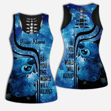 Load image into Gallery viewer, Personalized Autism Awareness Hollow Tank Top & Leggings Custom Name Gift