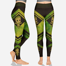 Load image into Gallery viewer, Personalized Baby Groot Hoodie and Leggings Gift for Kids
