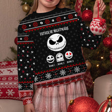 Load image into Gallery viewer, Personalized Father Of Nightmare Christmas Sweater Gift for Dad