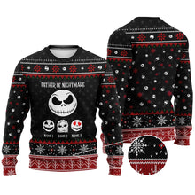 Load image into Gallery viewer, Personalized Father Of Nightmare Christmas Sweater Gift for Dad