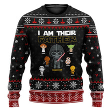 Load image into Gallery viewer, Personalized Christmas Sweater I Am Their Father Gift for Dad