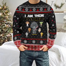 Load image into Gallery viewer, Personalized Christmas Sweater I Am Their Father Gift for Dad