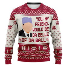 Load image into Gallery viewer, Personalized Christmas Sweater with Custom Message for Friends