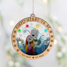 Load image into Gallery viewer, Personalized Nightmare Before Christmas Ornament Custom Name Gift for Couples