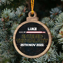 Load image into Gallery viewer, Personalized Layered Wood Christmas Ornament Custom Name Gift