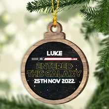 Load image into Gallery viewer, Personalized Layered Wood Christmas Ornament Custom Name Gift