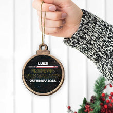 Load image into Gallery viewer, Personalized Wooden Christmas Ornament Pop Out Card Gift
