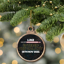 Load image into Gallery viewer, Personalized Wooden Christmas Ornament Pop Out Card Gift