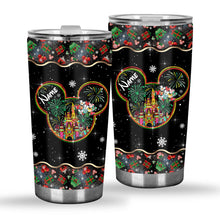 Load image into Gallery viewer, Personalized Merry Christmas Mouse Tumbler Custom Name Gift