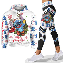 Load image into Gallery viewer, Personalized Merry Christmas Hoodie & Leggings with Name Gift