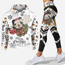 Load image into Gallery viewer, Personalized Christmas Mouse Hoodie and Leggings Gift for Kids
