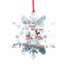 Load image into Gallery viewer, Personalized Snowflake Ornament Custom Name Christmas Gift