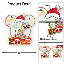 Load image into Gallery viewer, Personalized Christmas Mouse Ornament Custom Name Acrylic Gift