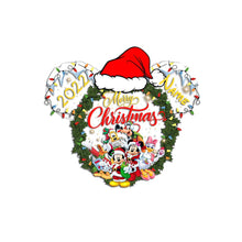 Load image into Gallery viewer, Personalized Christmas Mouse Decal Custom Name Holiday Gift