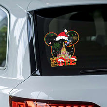 Load image into Gallery viewer, Personalized Christmas Mouse Decal for Cars & Windows - Custom Holiday Design