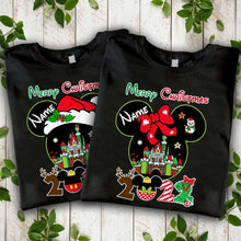 Load image into Gallery viewer, Personalized Christmas Mouse T-shirt & Hoodie Custom Name Gift