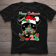 Load image into Gallery viewer, Personalized Christmas Mouse T-shirt & Hoodie Custom Name Gift