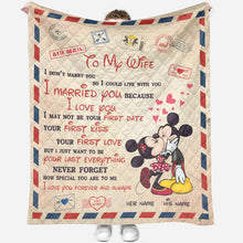 Load image into Gallery viewer, Personalized Mouse Quilt for Wife - Romantic Gift Idea