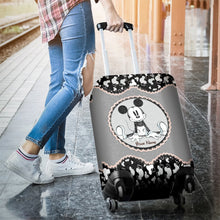 Load image into Gallery viewer, Personalized Mouse Ears Luggage Cover Custom Name Travel Gift