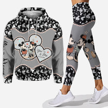 Load image into Gallery viewer, Personalized Mickey Mouse Hoodie and Leggings for Couples | Anniversary Gift