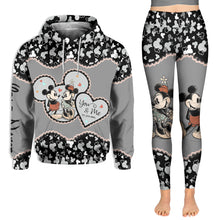 Load image into Gallery viewer, Personalized Mickey Mouse Hoodie and Leggings for Couples | Anniversary Gift