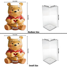 Load image into Gallery viewer, Personalized Honey Bear Acrylic Pot & Stake Gift for Mom
