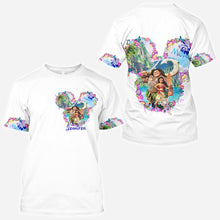 Load image into Gallery viewer, Personalized Moana All Over Shirt Custom Name Gift Idea