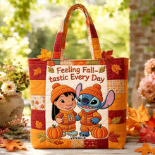 Load image into Gallery viewer, Personalized Quilted Tote Bag for Movie Fans - Fall Gift