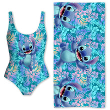 Load image into Gallery viewer, Personalized Women's Swimwear & Quick-Dry Beach Towel Set