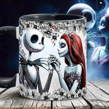 Load image into Gallery viewer, Personalized Accent Mug with Nightmare Design for Couples Gift