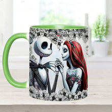 Load image into Gallery viewer, Personalized Accent Mug with Nightmare Design for Couples Gift
