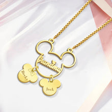 Load image into Gallery viewer, Personalized Mickey Mouse Necklace with Charms for Mom