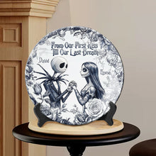 Load image into Gallery viewer, Personalized Nightmare Ceramic Plate Custom Name Gift for Couples