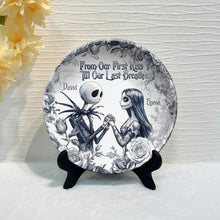Load image into Gallery viewer, Personalized Nightmare Ceramic Plate Custom Name Gift for Couples
