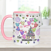 Load image into Gallery viewer, Personalized Accent Mug Best Grandma Ever Custom Names Gift