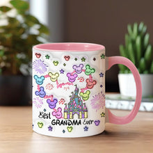 Load image into Gallery viewer, Personalized Accent Mug Best Grandma Ever Custom Names Gift