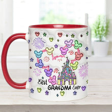 Load image into Gallery viewer, Personalized Accent Mug Best Grandma Ever Custom Names Gift