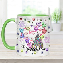 Load image into Gallery viewer, Personalized Accent Mug Best Grandma Ever Custom Names Gift