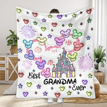 Load image into Gallery viewer, Personalized Flannel Blanket Best Grandma Gift with Names