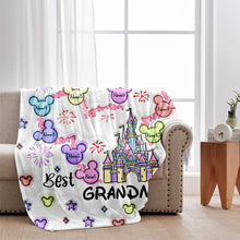 Load image into Gallery viewer, Personalized Flannel Blanket Best Grandma Gift with Names