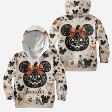 Load image into Gallery viewer, Personalized Halloween Mickey Mouse Hoodie & Leggings Set | Custom Name Gift