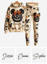 Load image into Gallery viewer, Personalized Halloween Mickey Mouse Hoodie & Leggings Set | Custom Name Gift