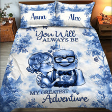 Load image into Gallery viewer, Personalized Mouse Quilt Set Custom Names Romantic Gift